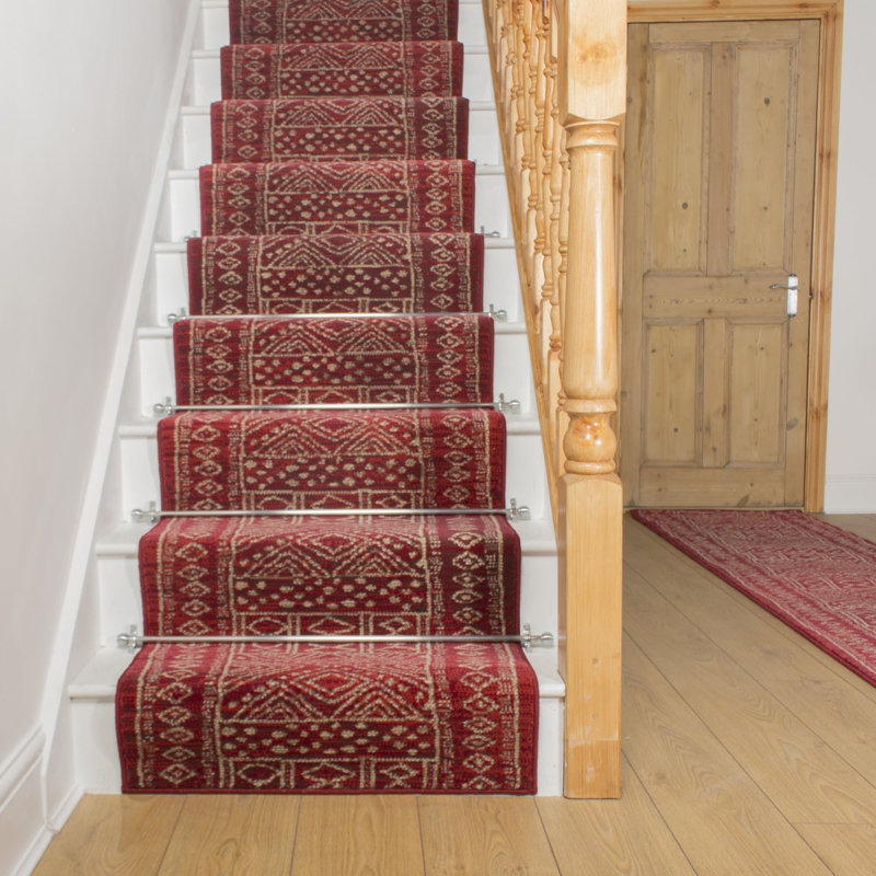 Bloomsbury Market Bansil Tufted Red Stair Runner & Reviews Wayfair.co.uk